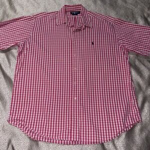 Ralph Lauren Blake Shirt Adult XL Plaid‎ Button Up 100% Cotton